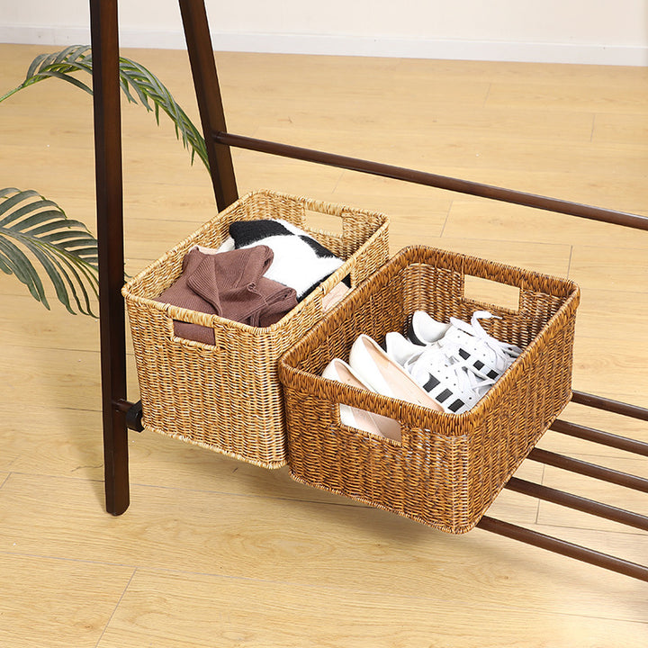 Handwoven Rustic Storage Basket Bowlift