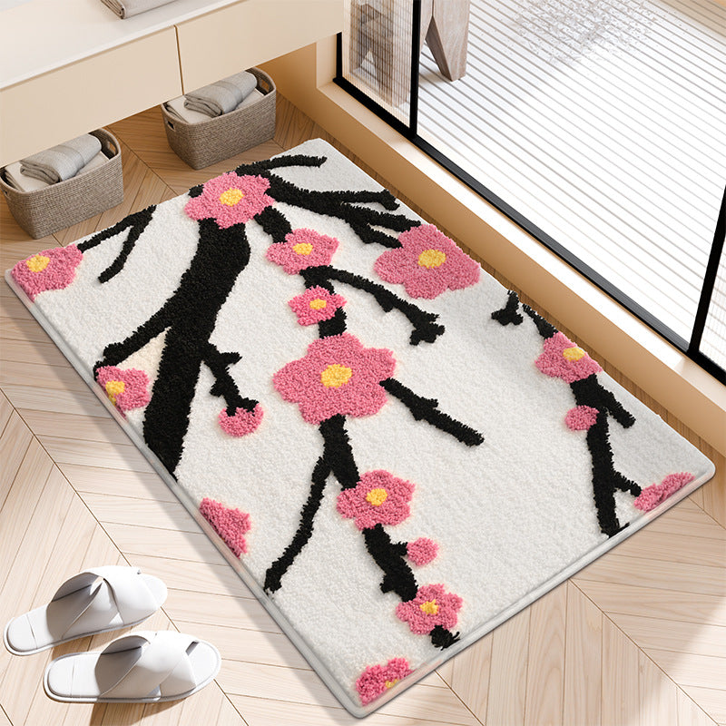Decorative Floral Bath Rug
