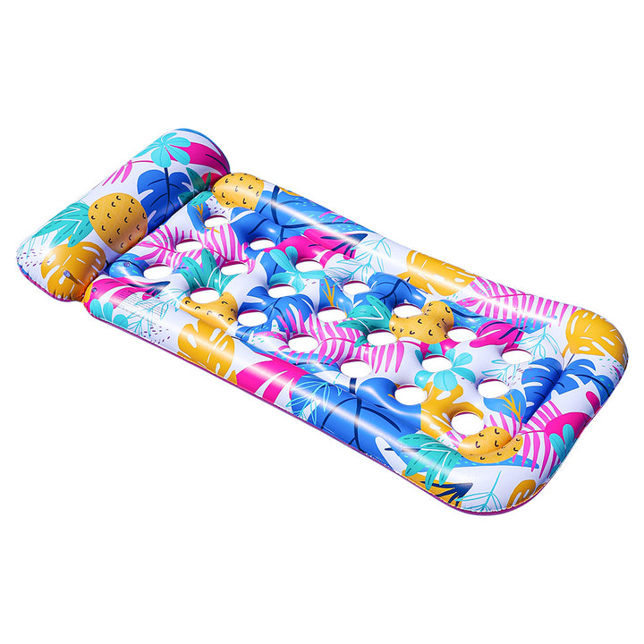 Women's Inflatable Swimming Lounge with Floral Design Bowlift