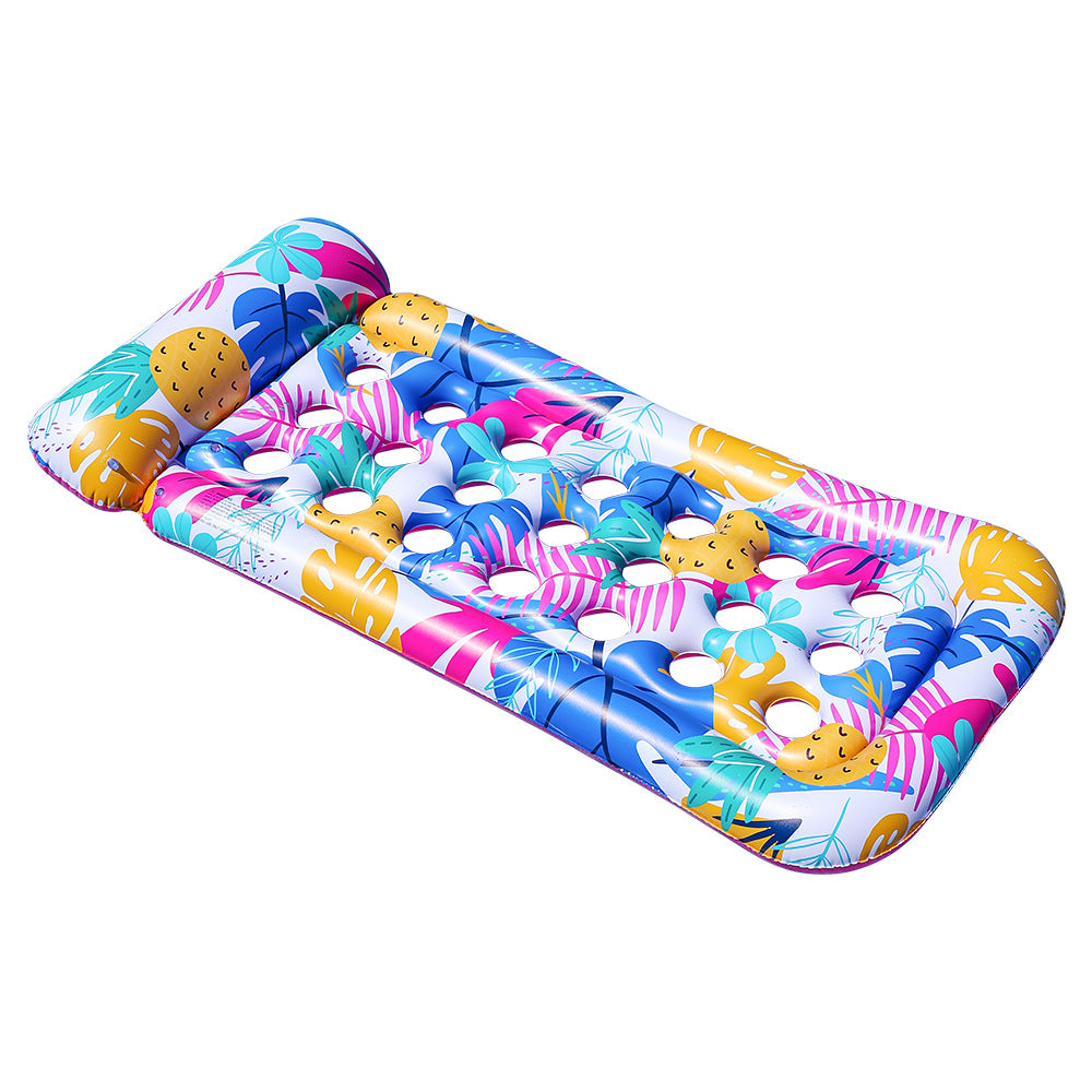 Women Inflatable Swimming Lounge with Floral Design Bowlift