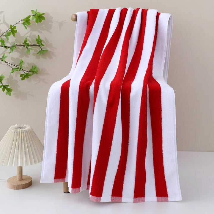 Premium Bath Towel With Elegant Stripe Pattern Bowlift