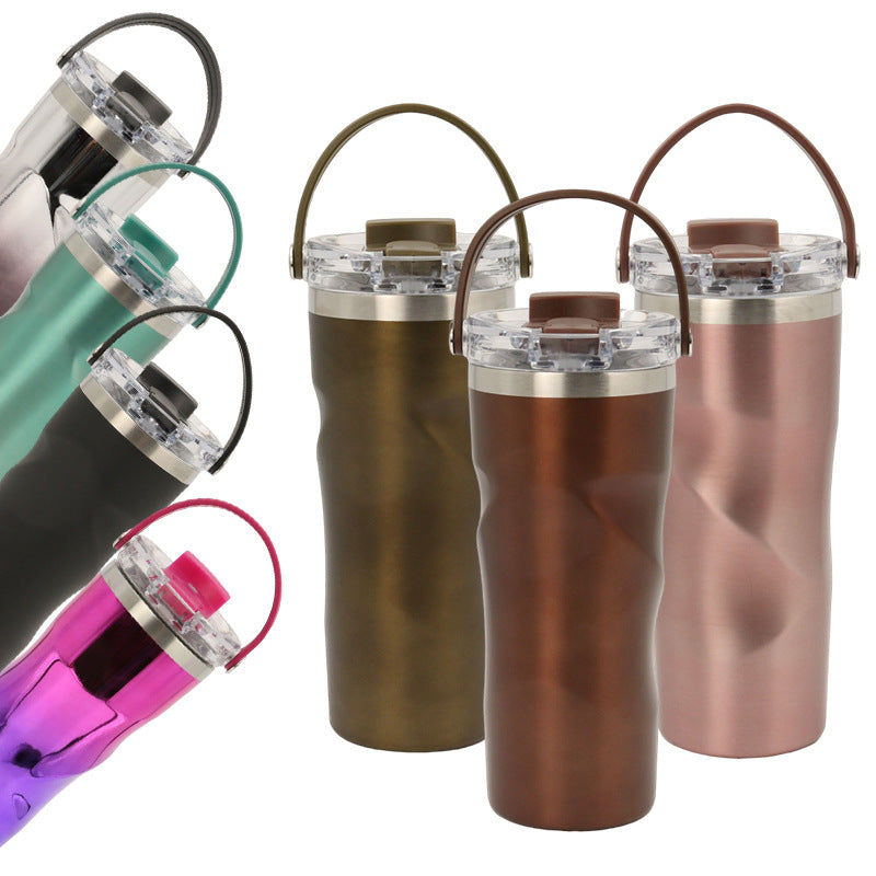 Women's insulated drinking bottle with ergonomic design Bowlift