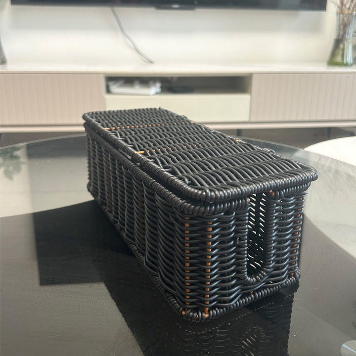 Rectangular Woven Storage Organizer Bowlift