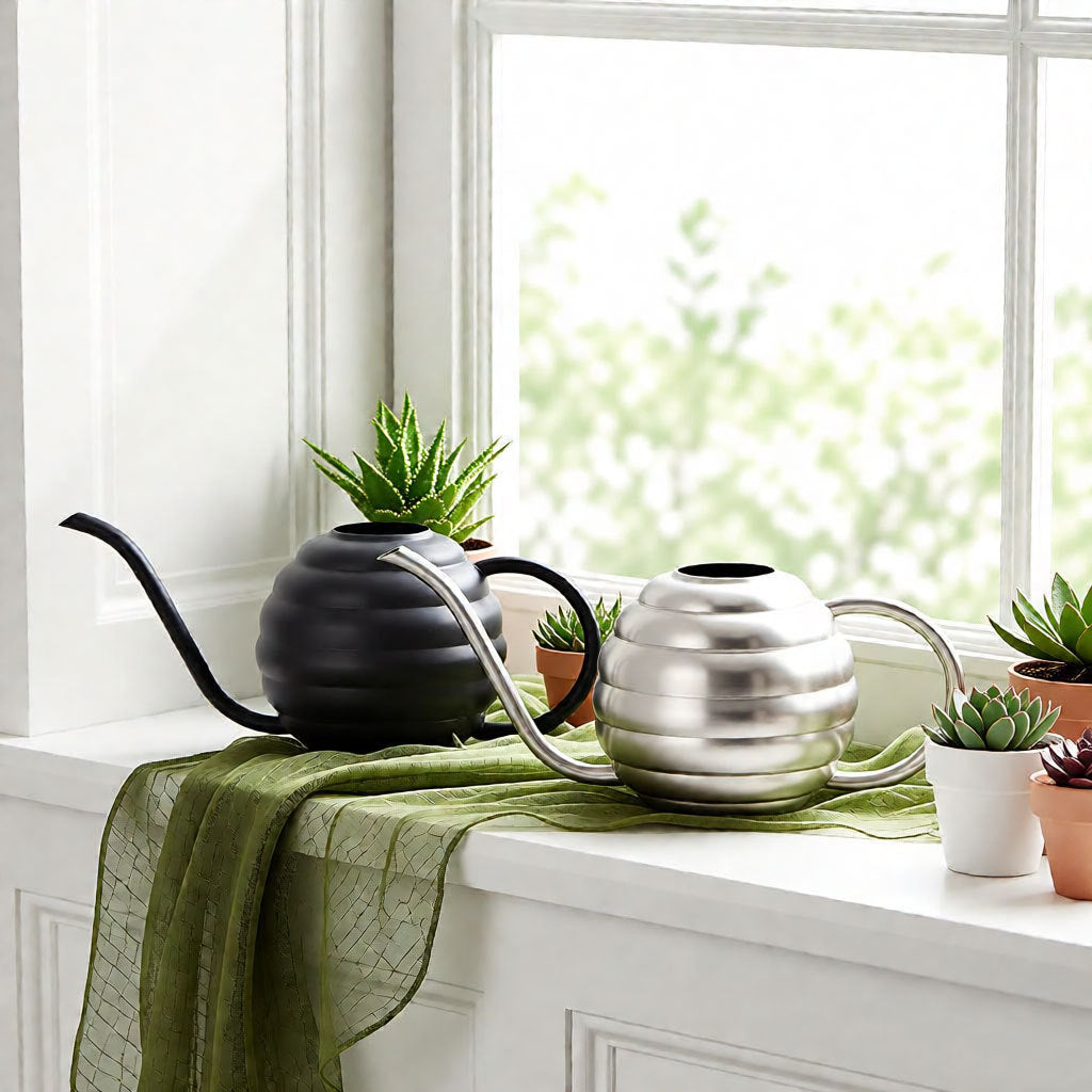 Artisanal Stainless Steel Watering Can