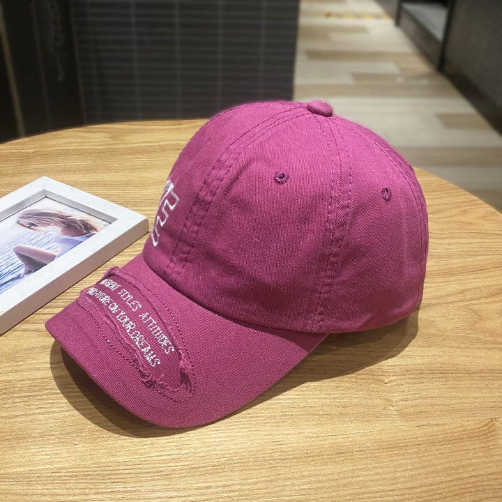 Women's Distressed Casual Denim Cap Bowlift
