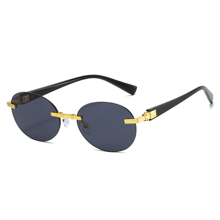 Women's fashionable sunglasses with transparent frame and flexible nose pad Bowlift
