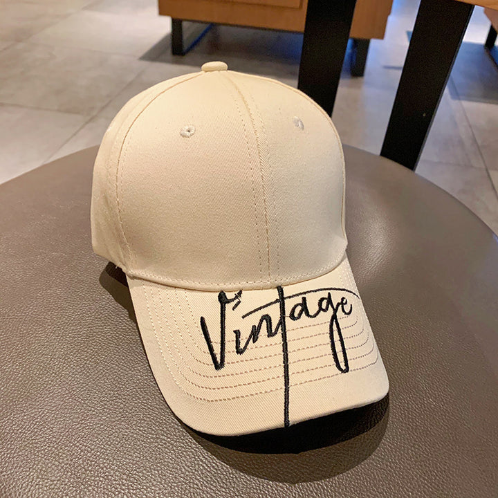 Vintage-Style Embroidered Baseball Cap
