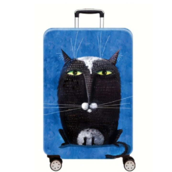 Women's Hard Shell Suitcase with Charming Cat Design Bowlift