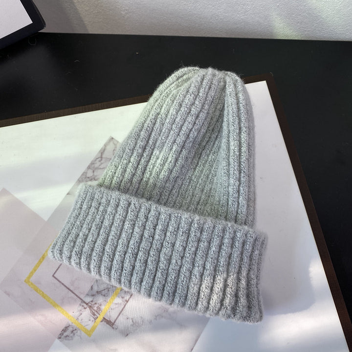 Warm Ribbed Knit Beanie