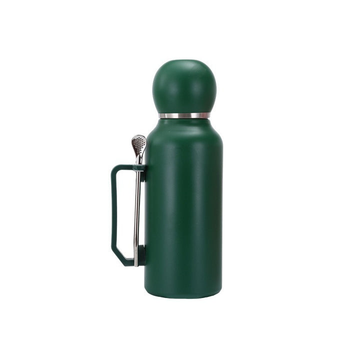 Ladies insulated multifunctional drinking bottle with integrated tea strainer Bowlift