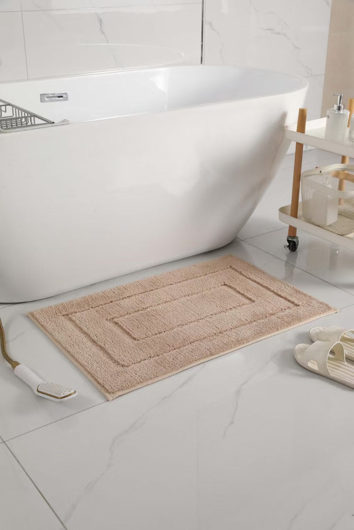 Plush Rectangular Bath Mat Bowlift
