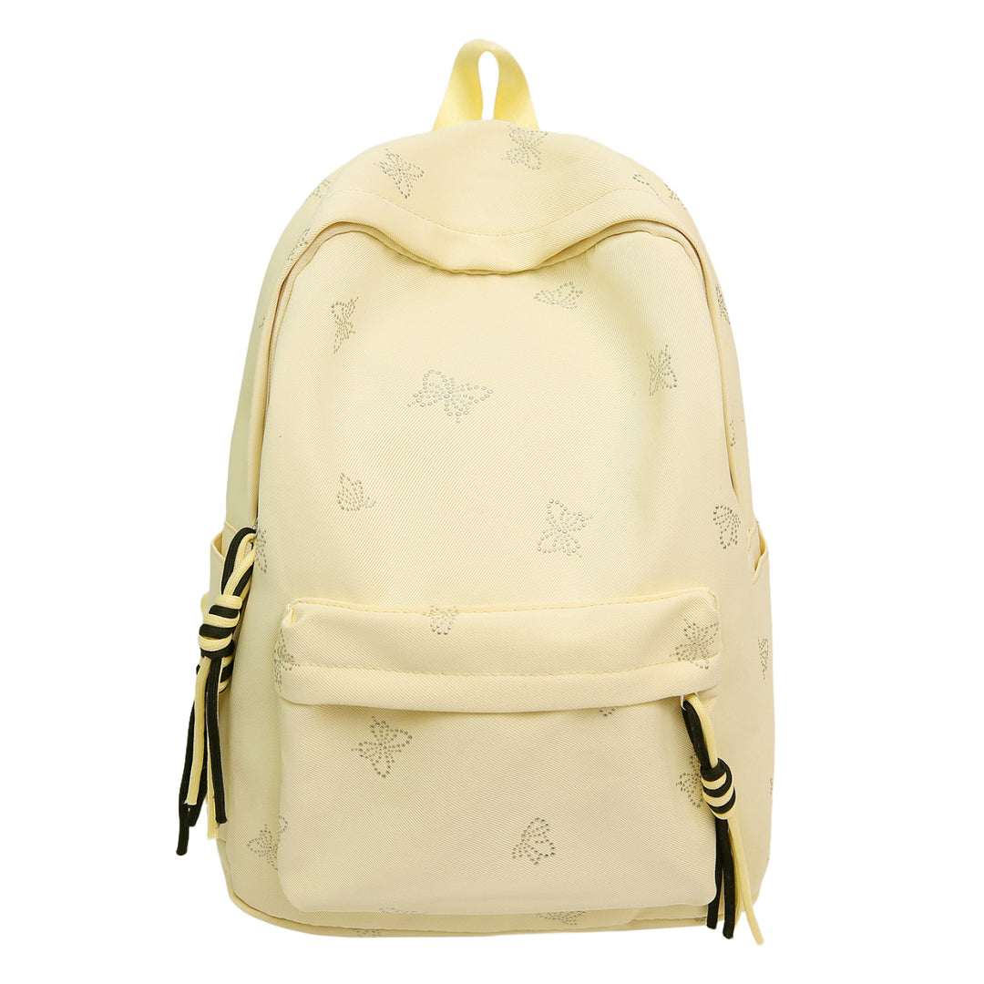 Butterfly Emblem Decorated Backpack Bowlift