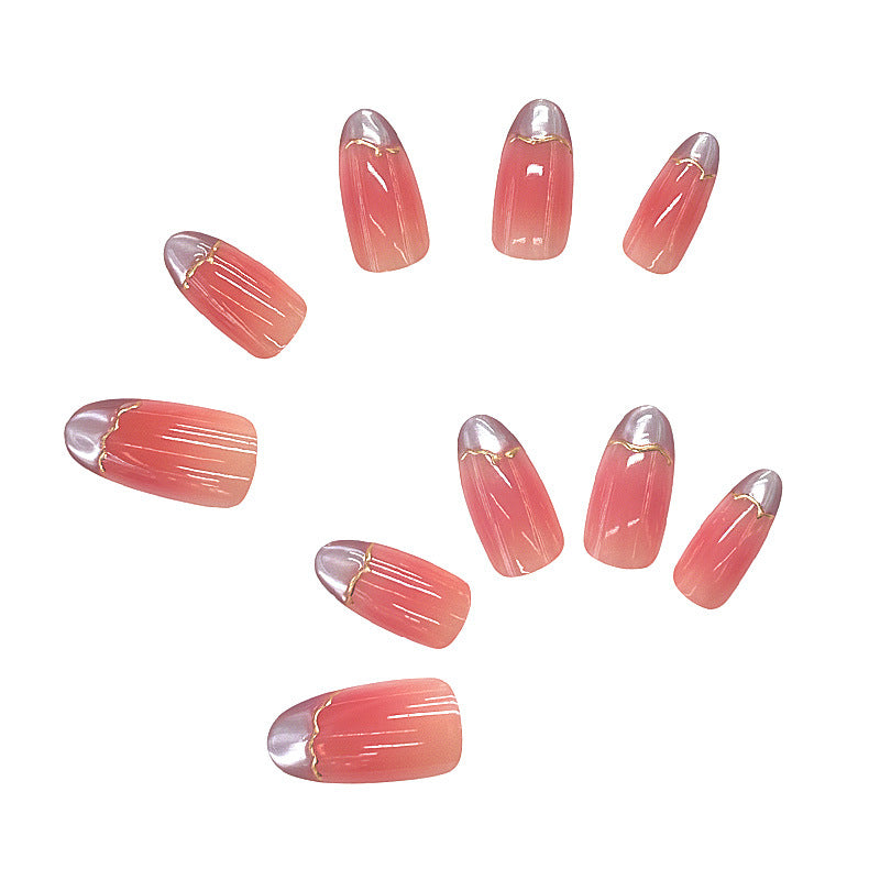 Elegant Marble Design Press-On Nails Bowlift