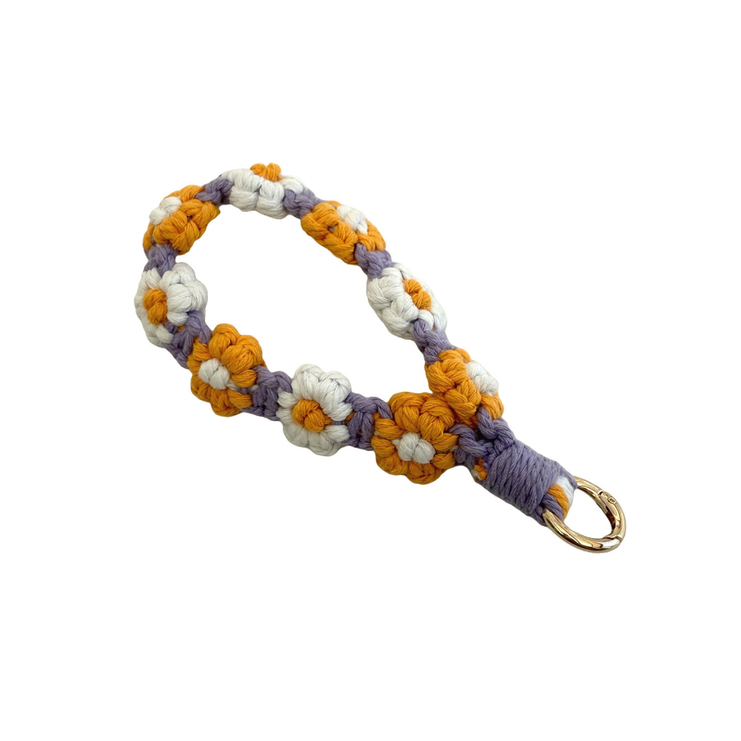 Floral Macrame Keychain Holder Bowlift