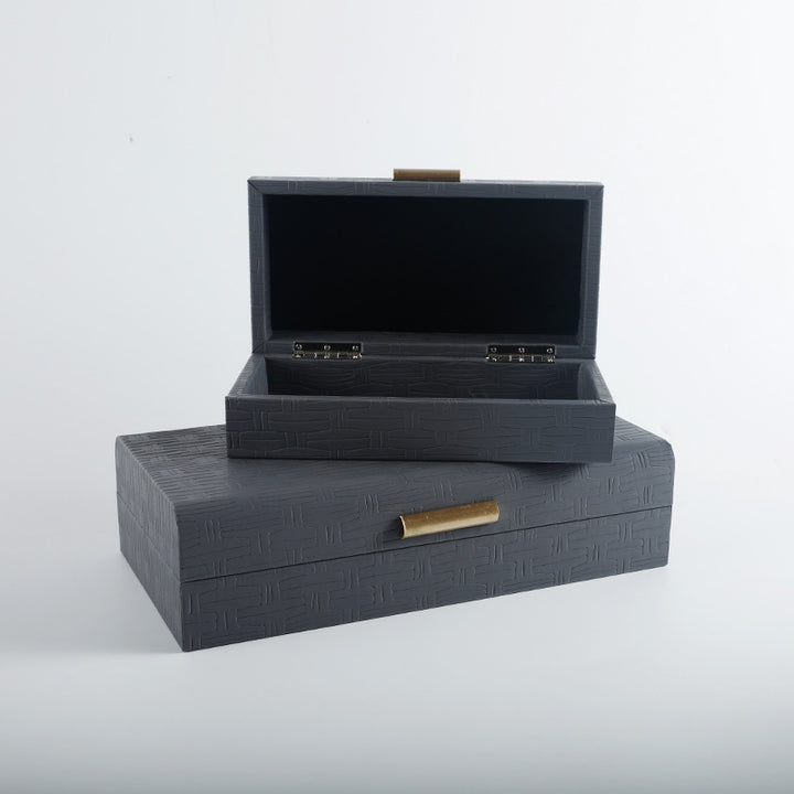 Decorative Storage Boxes with Elegant Weave Detail