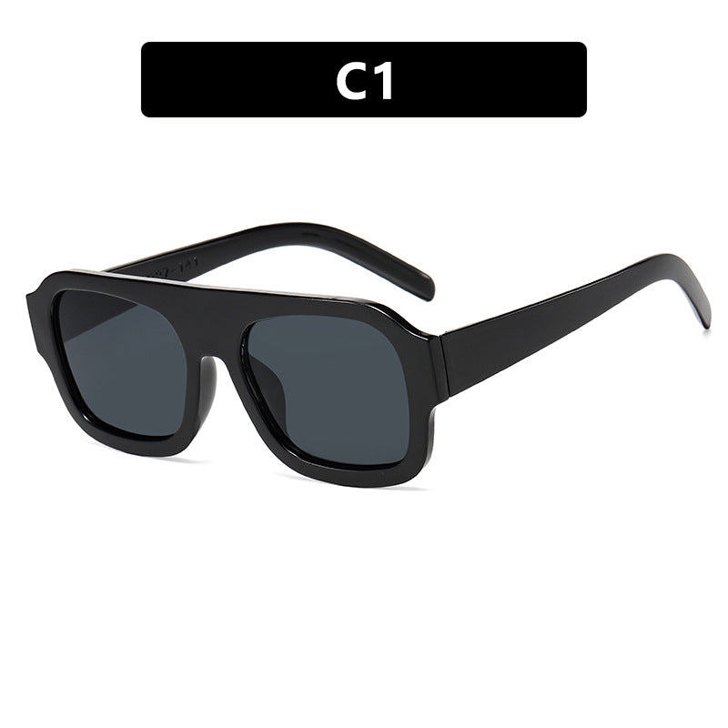 Women’s stylish square sunglasses with eye-catching animal print design Bowlift