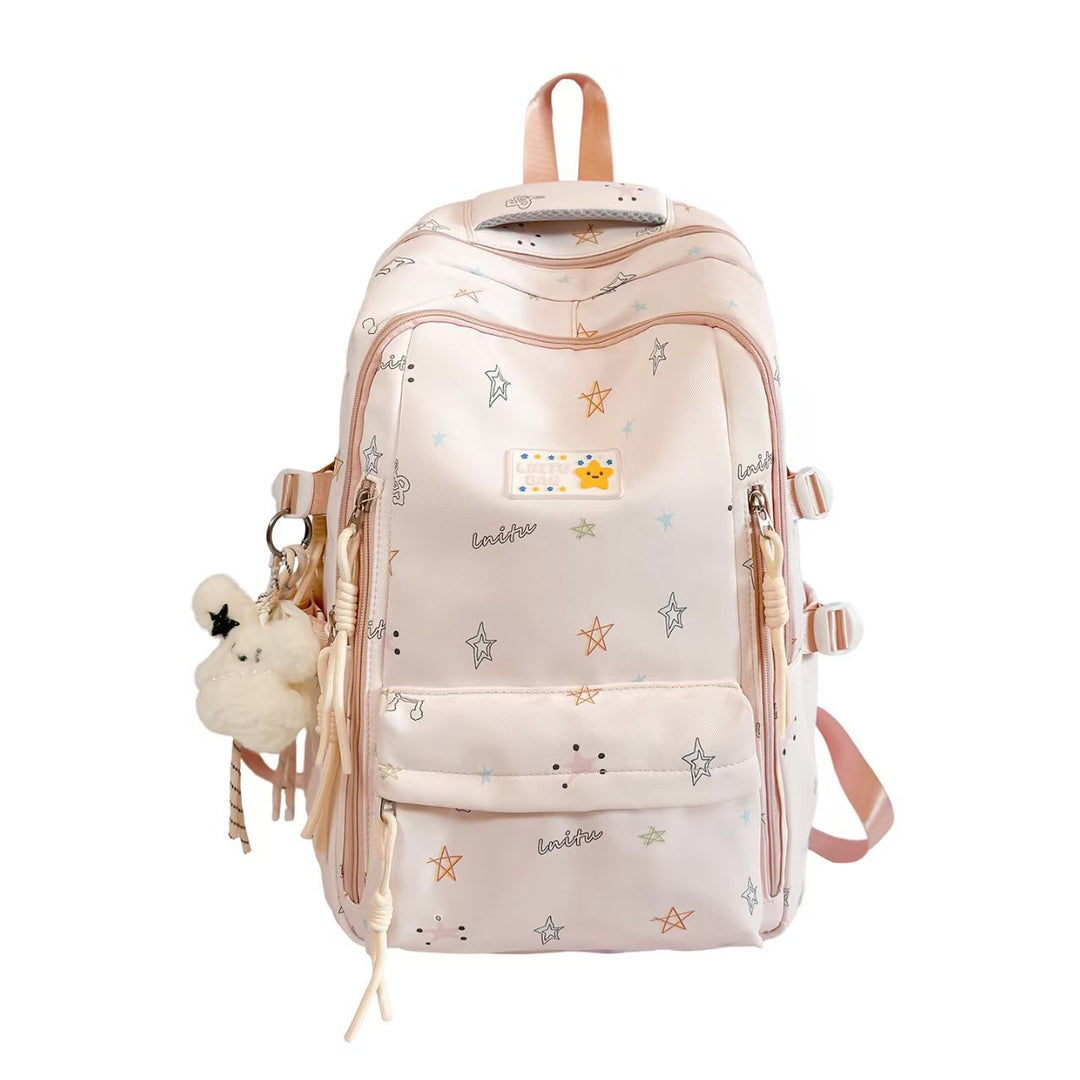 Star-Patterned Multi-Function Backpack Bowlift
