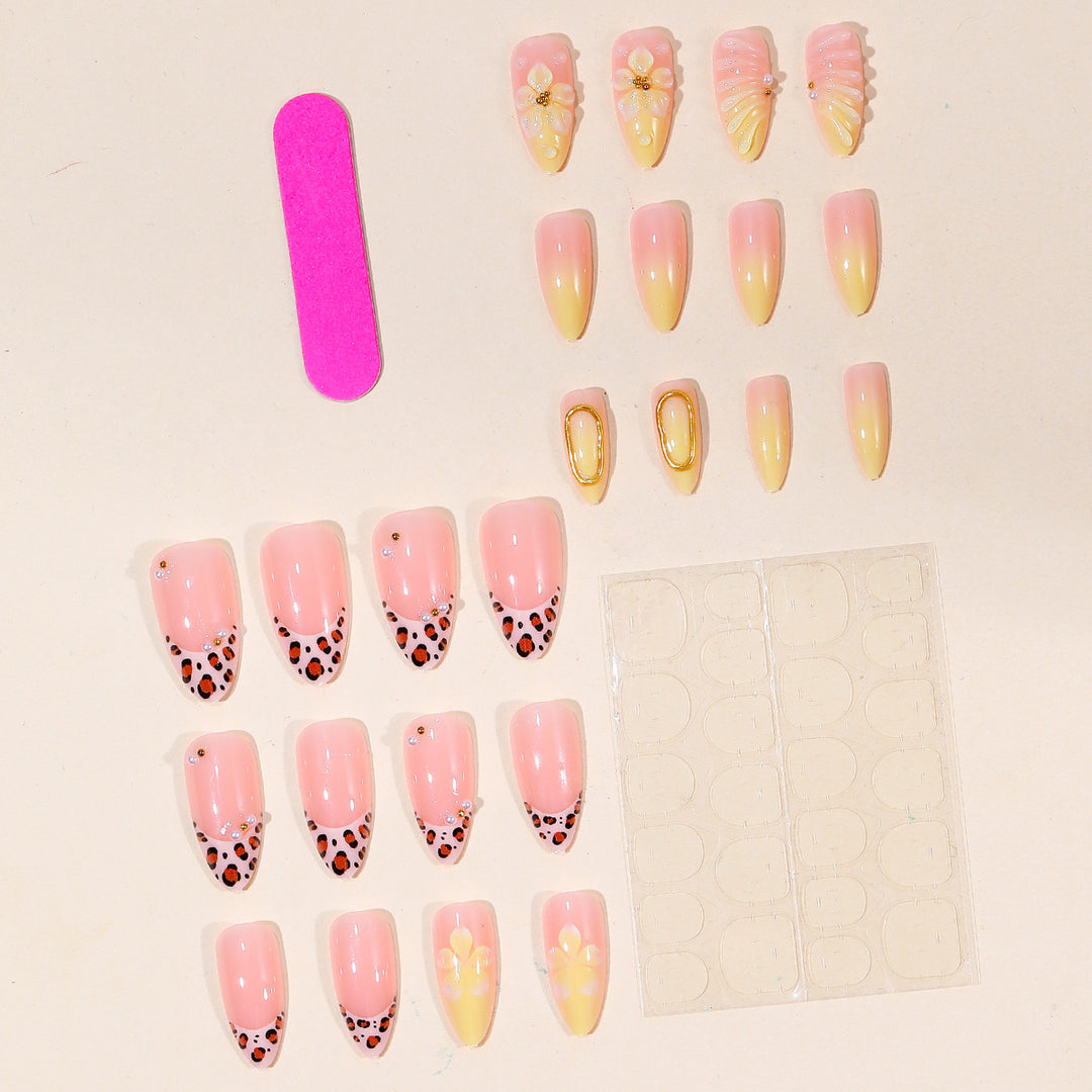 Decorative 3D Floral Nail Art Extensions Bowlift
