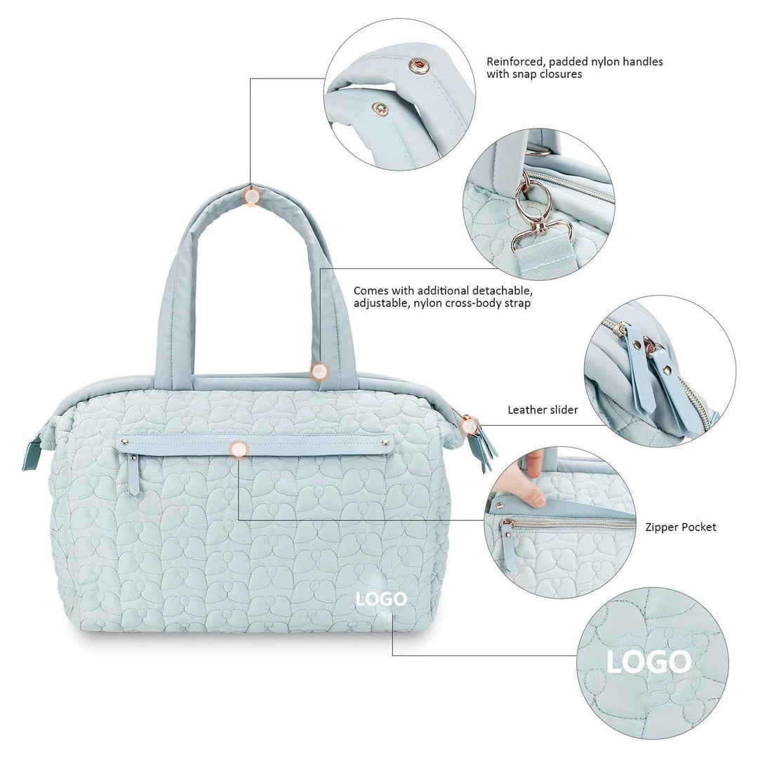 Quilted Travel Duffel Bag Bowlift