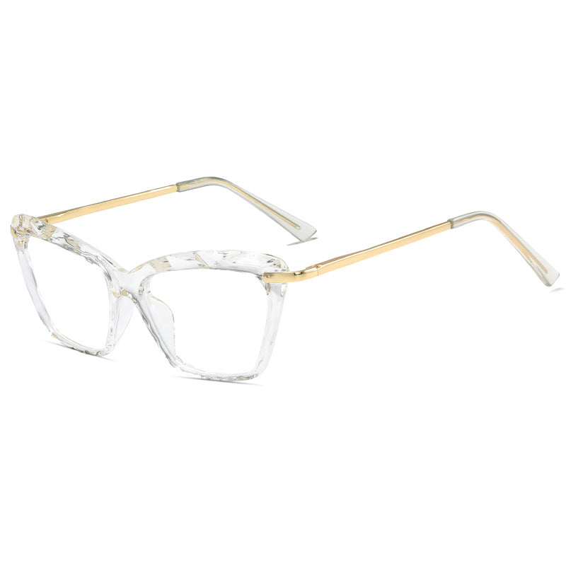 Women's fashionable oversized glasses with elegant metal frame Bowlift