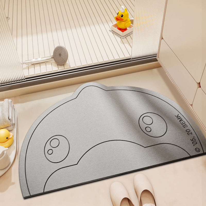 Playful Cartoon Bath Mat Bowlift