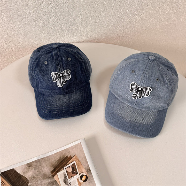 Women's Casual Denim Baseball Cap Bowlift