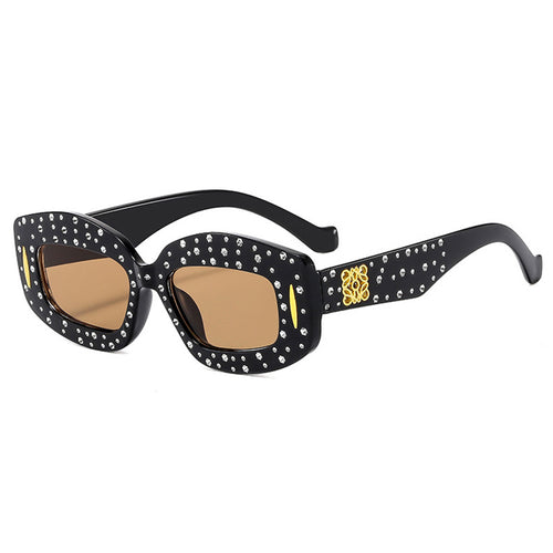 Women striking sunglasses with glamorous rhinestone details Bowlift