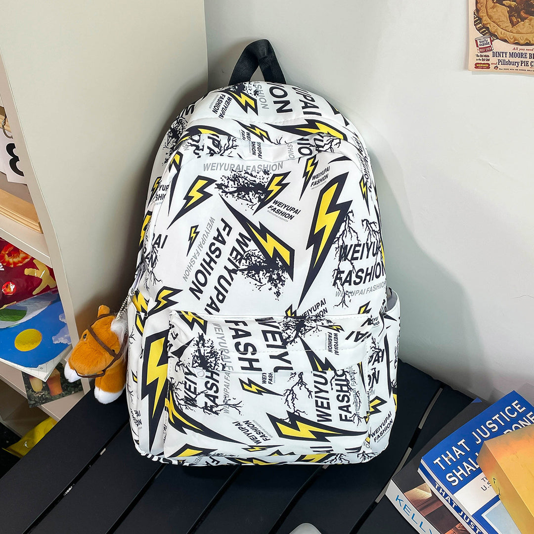 Trendy Graphic Print Backpack