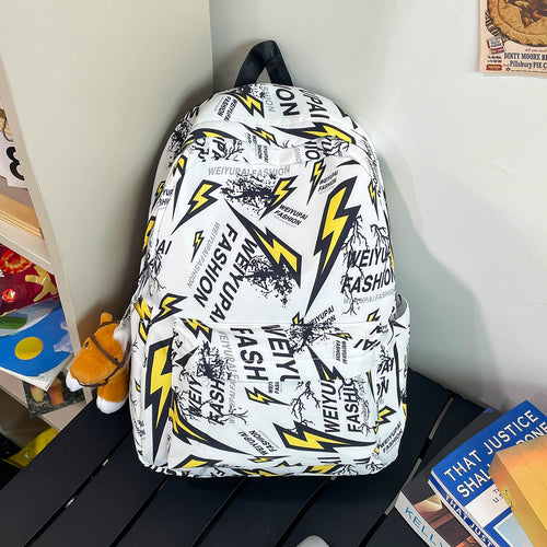 Trendy Graphic Print Backpack