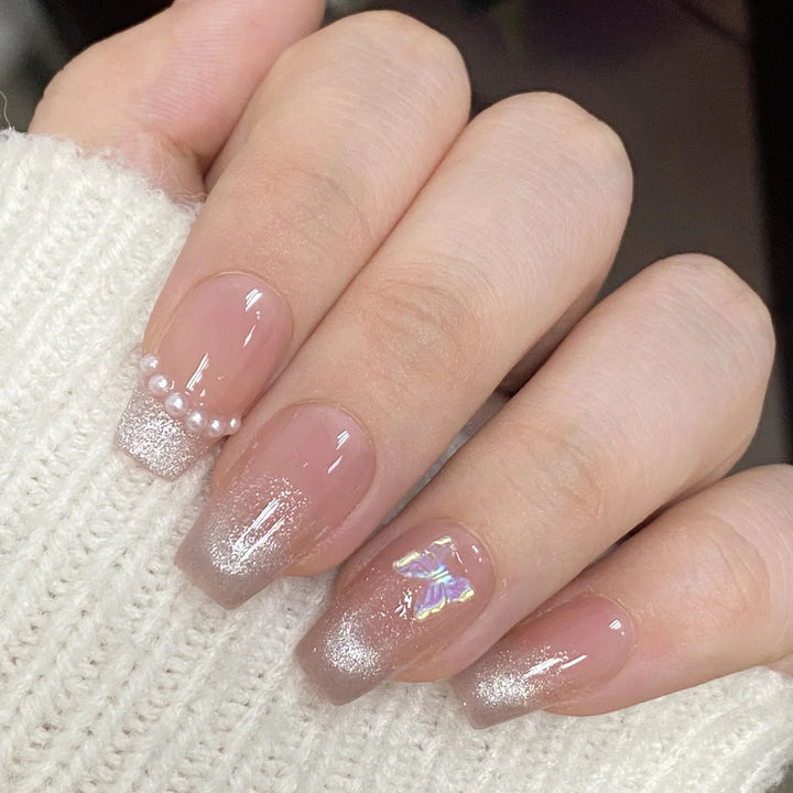 Glossy Gradient Press-On Nail Extensions Bowlift