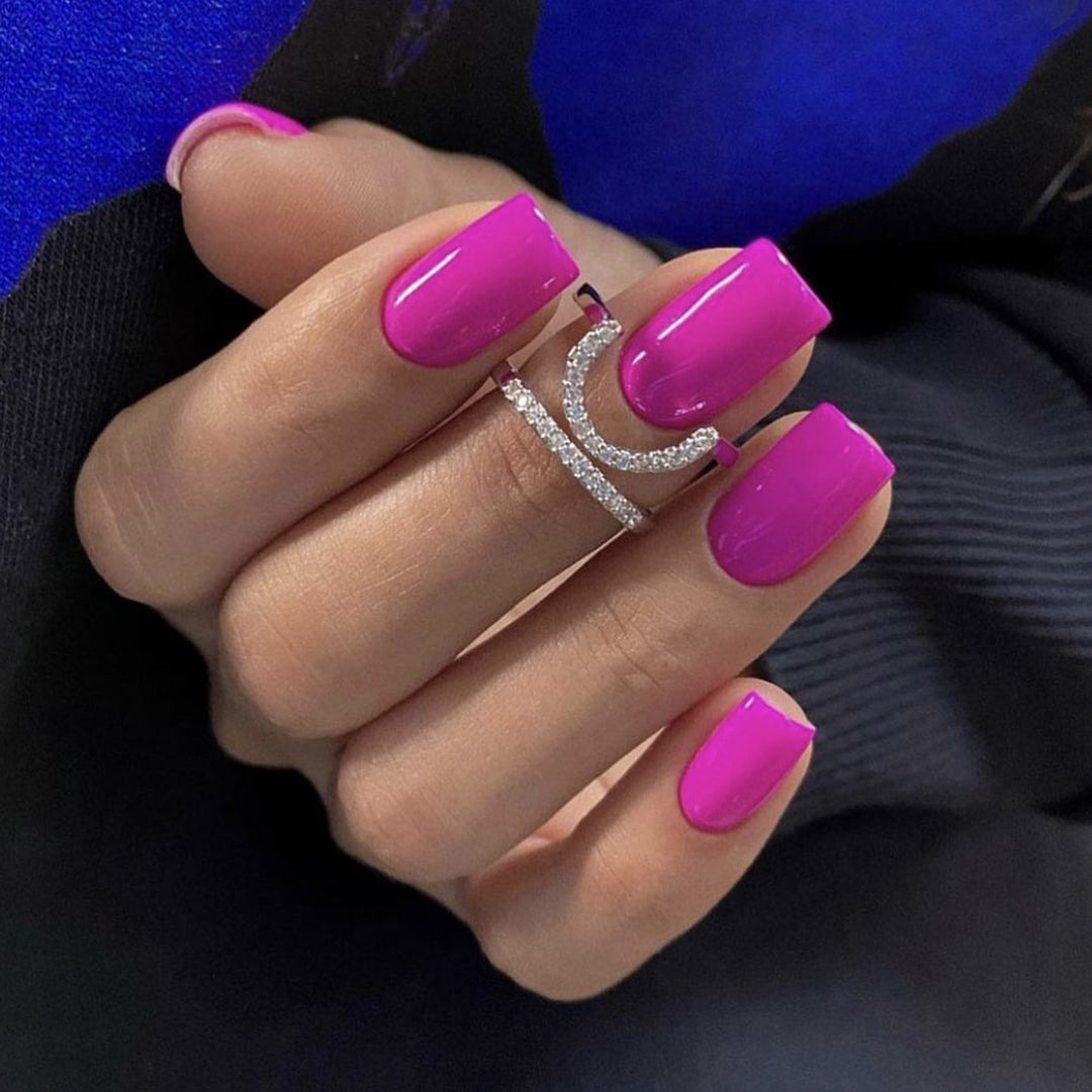 Glossy Gel Nail Art Extensions Bowlift