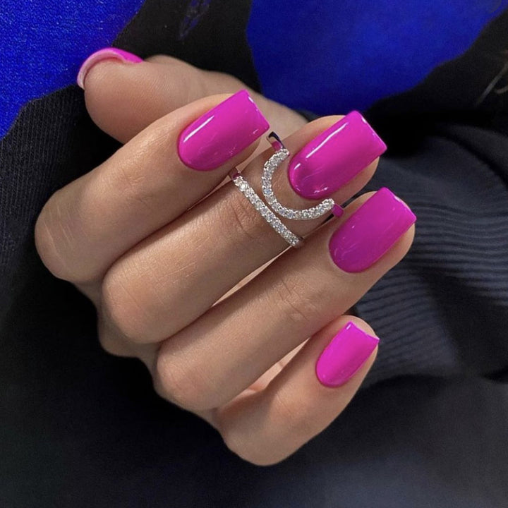 Glossy Gel Nail Art Extensions Bowlift
