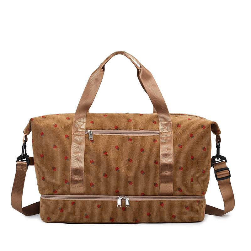 Multifunctional sport and travel bag with floral pattern Bowlift