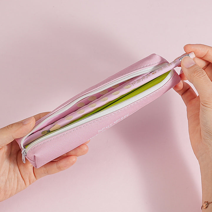 Charming Zip-Up Pencil Case Bowlift