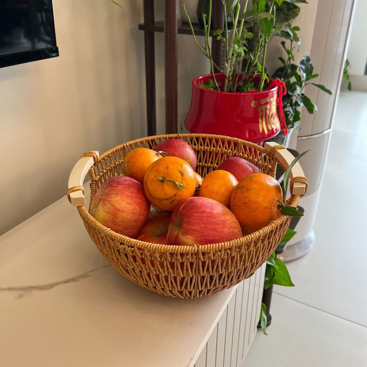 Modern Decorative Woven Fruit Bowl Bowlift