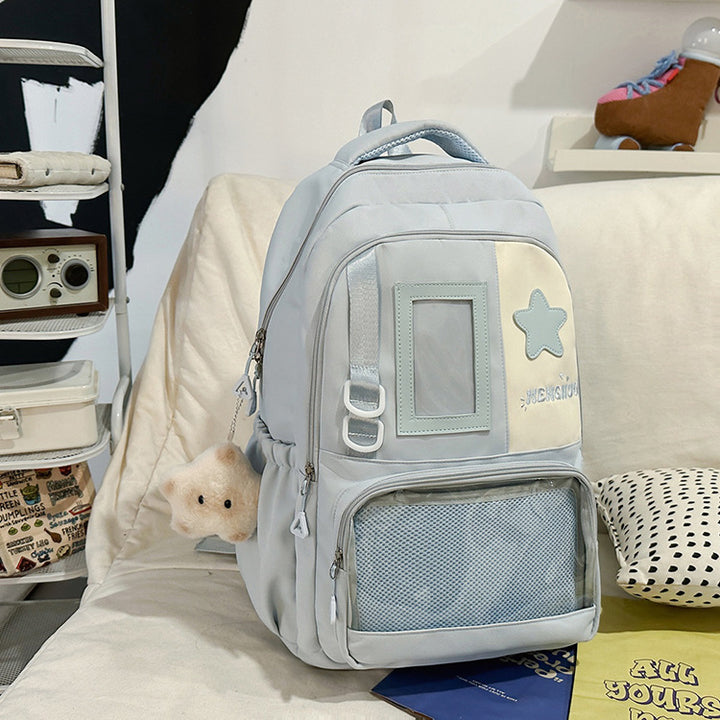 Functional School Backpack with Clear Pocket Bowlift
