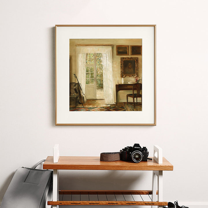 Framed Vintage Musical Artwork