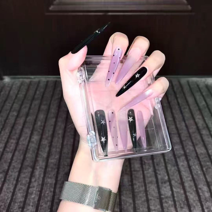 Stiletto Press-On Nail Extensions Bowlift