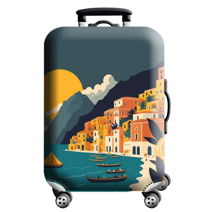Unisex hard-shell suitcase with modern geometric design Bowlift