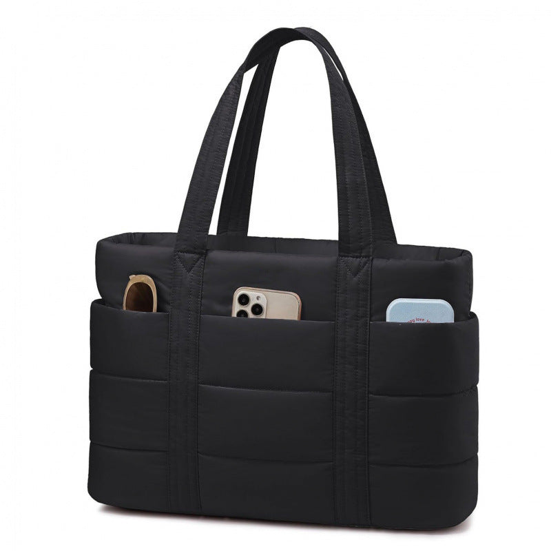 Padded everyday handbag with practical outer pockets Bowlift