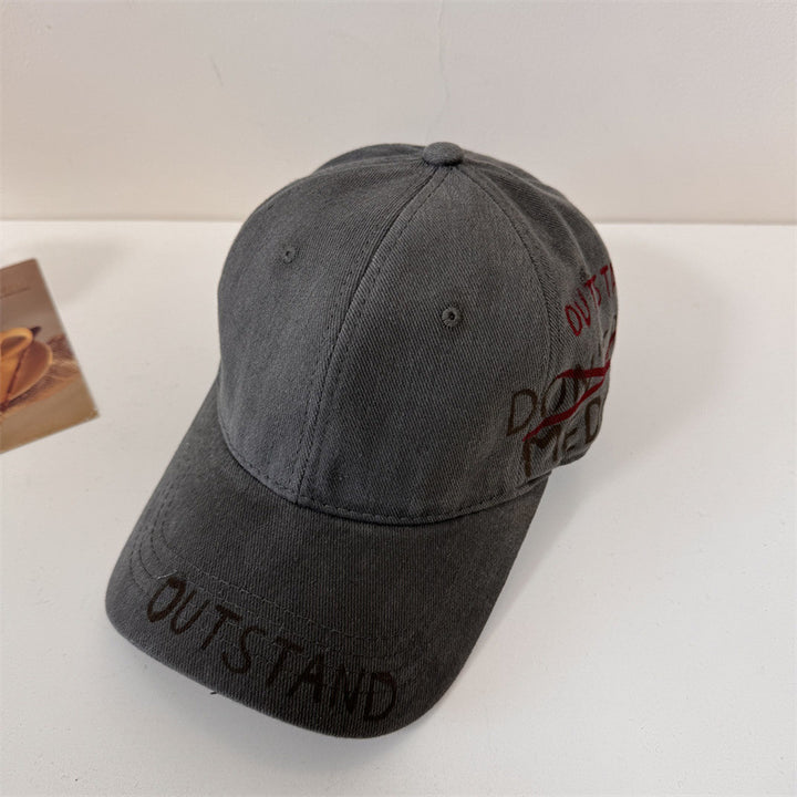 Men's Casual Cotton Embroidered Baseball Cap Bowlift