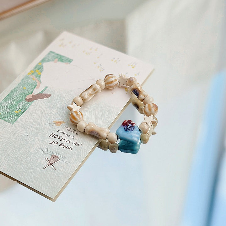 Heart-Shaped Beaded Bracelet Bowlift
