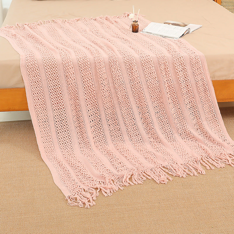 Ladies Large Knitted Blanket Bowlift