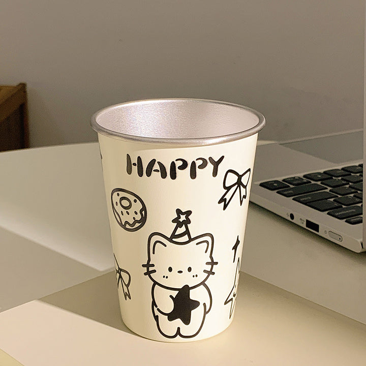 Playful paper cup with cheerful animal design Bowlift