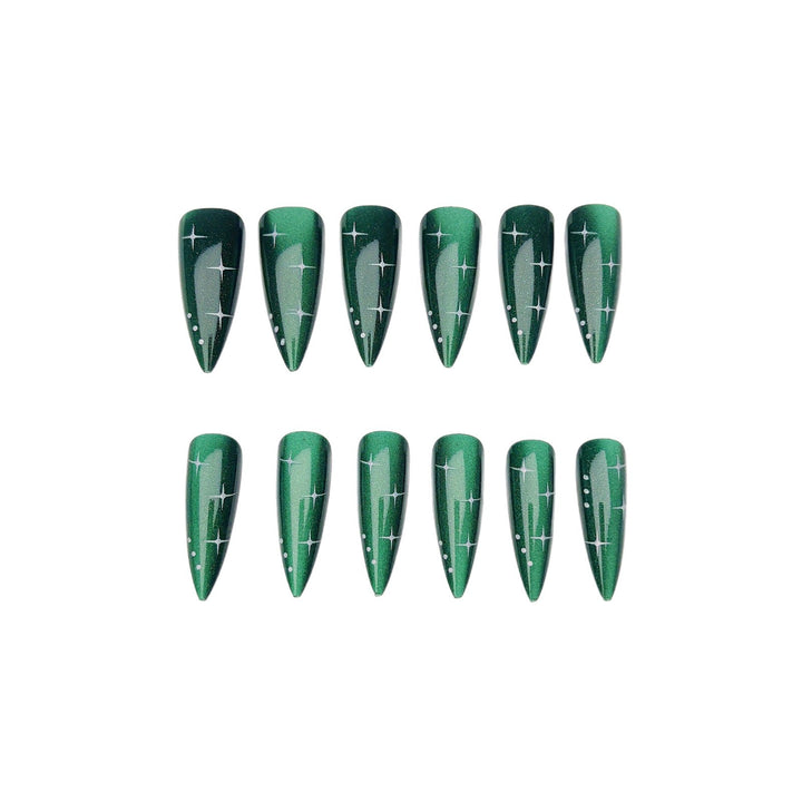 Glittering Starlit Nail Art Bowlift