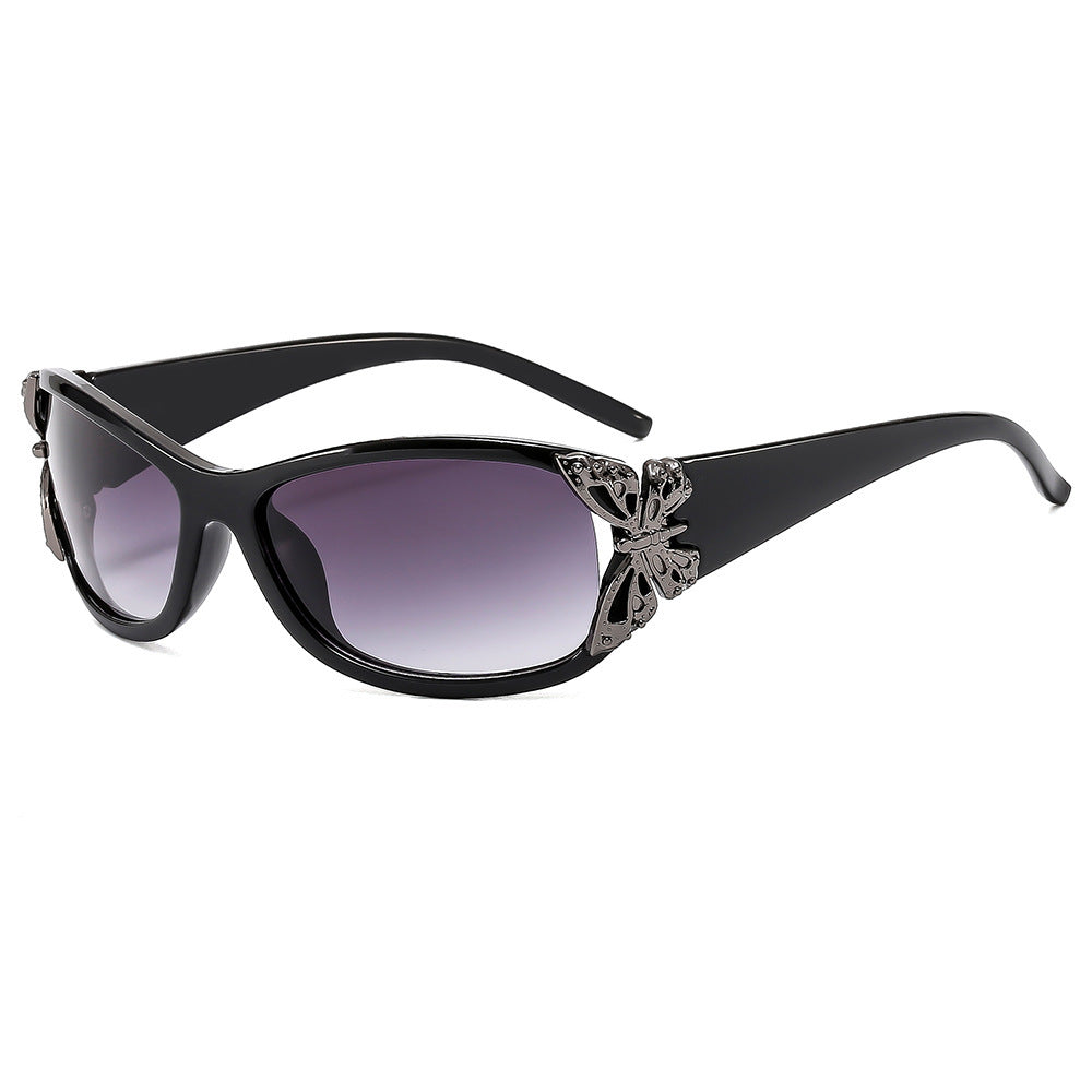 Fashion-Forward Butterfly-Embellished Sunglasses Bowlift
