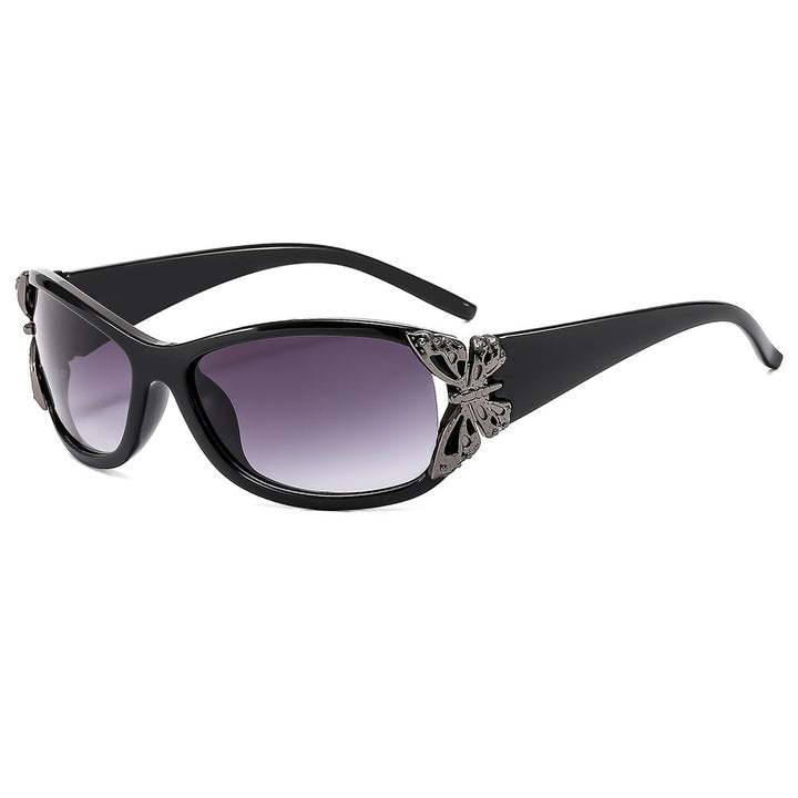 Fashion-Forward Butterfly-Embellished Sunglasses Bowlift