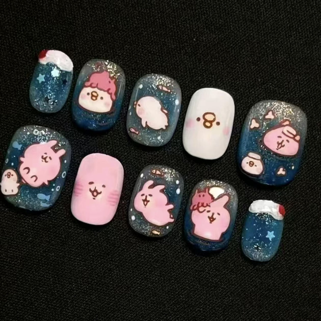Cartoon Character Nail Art Set Bowlift