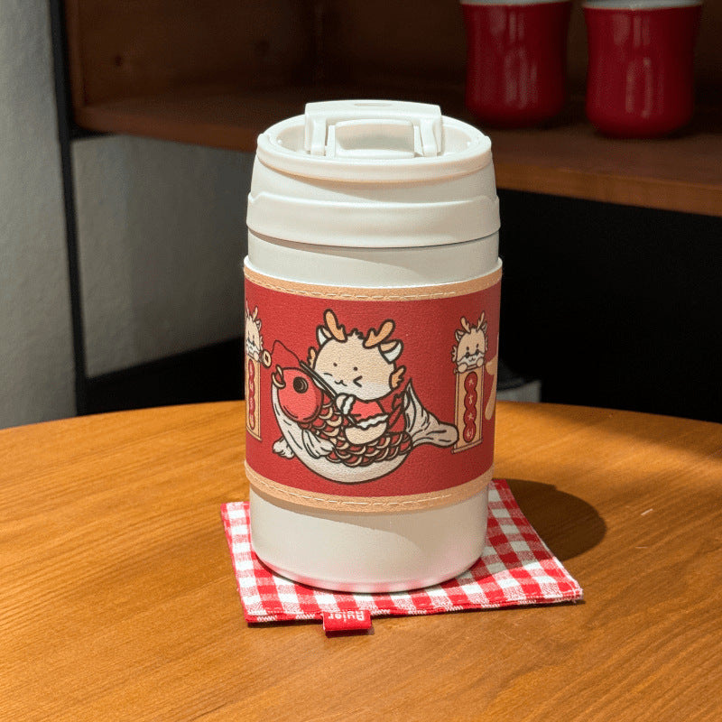 Women's Insulated Coffee Mug with Elegant Design and Safe Lid System Bowlift