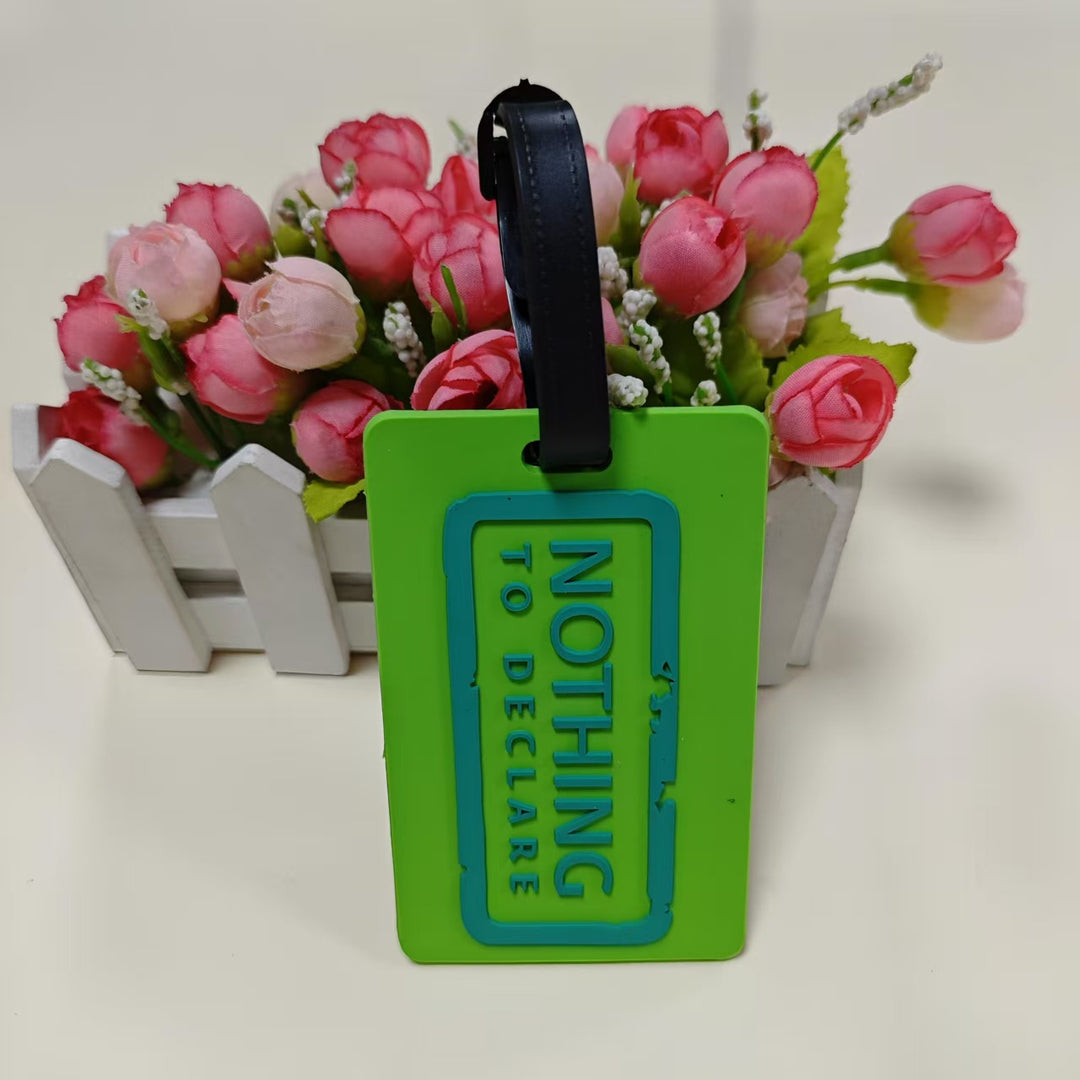 Unisex Luggage Tag with Personal Identification Message Bowlift